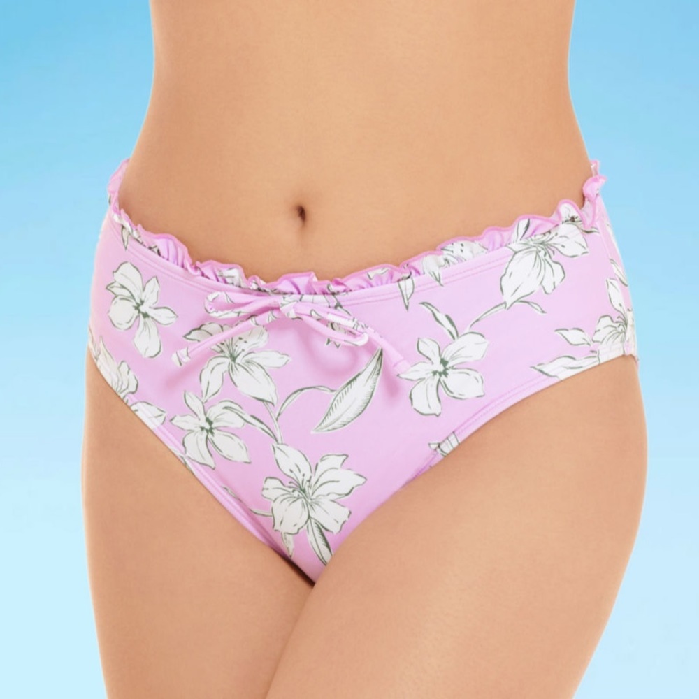 Floral High Waist Bikini Swimsuit Bottom Juniors